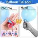 PCFING - Electric Balloon Pump with Dual Nozzle, Fast Inflation & Tie Tool
