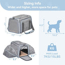 Petsfit - Expandable Cat & Dog Carrier, Airline Approved, Soft-Sided, Washable