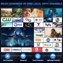 Pgofbuo - 2800+ Miles Range Indoor/Outdoor TV Antenna with Signal Booster