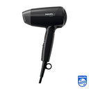 Philips - Essential Care Hair Dryer with ThermoProtect, 1200W Power, Black