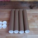 PosterEnvy - 14-Inch Poster Tubes, Pre-Capped, Pack of 4 for Shipping & Storage