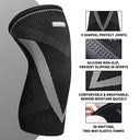 Proiron - Knee Compression Sleeves, V-Shape Support, Pain Relief, 2 Pack, XXL