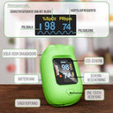 Pulox - Children's Pulse Oximeter PO-230 in Green with Stickers, Measures Oxygen Saturation & Heart Rate