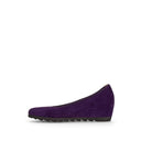 Purple Velvet Wedge Ballet Flats Eu 37