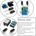 Qiachip - 433 MHz Learning Code Remote Key Fob, No Clone Function, 2 Button Design