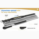 RDX - 4 Inch Leather Weightlifting Belt for Bodybuilding & Powerlifting Support