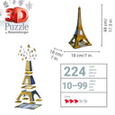Ravensburger - Eiffel Tower 216 Piece 3D Puzzle for Kids & Adults - Easy Click Tech