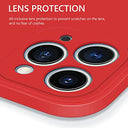 Red - Shockproof Slim Fit Silicone TPU Case for iPhone 11 Pro Max 6.5 Inch