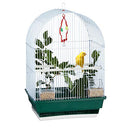 Relaxdays - Bird Cage For Finches And Canaries, 49.5 X 34.5 X 28 Cm, White/Green