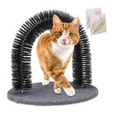 Relaxdays - Cat Scratching Arch With Catnip And Brush, Black