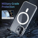 S. Tedazo - Magnetic Clear iPhone XR Case, Magsafe Compatible, Shockproof, Anti-Yellow