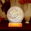 Illuminate your Eid celebrations with the Sdprog Acrylic LED Night Light. Perfect for Ramadan, this Islamic decor adds a festive touch to your home. Keywords: Eid Mubarak, Ramadan lantern, Islamic decor