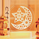 Sdprog - Acrylic LED Eid Mubarak Night Light, Ramadan Lantern, Islamic Decor