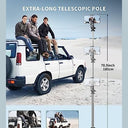 Selfieshow - 180 cm Tripod Stand & Selfie Stick with Wireless Remote, Universal Phone Holder