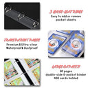 Sendeuku - Card Binder for 900 Cards, 50 Removable Pockets, Durable Design