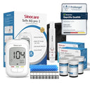 Sinocare - Blood Glucose Meter Set With 100 Test Strips & Ketosis Reminder
