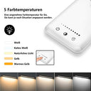 Slator - Dimmable LED Desk Lamp with 5 Colors, 10 Brightness Levels, USB Charging