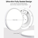 Slochi - Set of 2 LED Ceiling Lights, 24W, 2025LM, 4000K Natural White