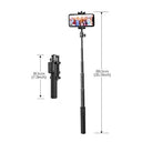 Smatree - Bluetooth Wireless Selfie Stick, Foldable, 360° Rotation, Lightweight