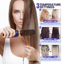 Smofrees - Cordless Portable Hair Straightener Brush, Mini & Lightweight for Travel