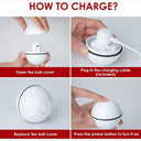 Solfej - Smart Interactive Cat Toy Ball, USB Rechargeable, 360° Rotation, LED Light