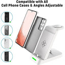 Spguard - 3 in 1 Wireless Charging Station for Samsung Galaxy Devices, Fast Charging, Compatible with Galaxy Watch and Buds