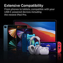 Spigen - 65W Dual USB C Car Charger, Fast Charging PD 3.0 for iPhone & MacBook