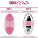 Sunmay - Sonic Facial Cleansing Brush with Positive/Negative Ion Function, USB Rechargeable, All Skin Types