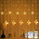 138 LED Star Moon Fairy Lights - USB & Battery Operated