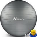 Shop TRESKO Gym Ball, BPA free with air pump. Perfect for fitness, yoga, and Pilates. Supports 300 kg, anti-burst design for safe workouts.
