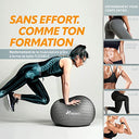 TRESKO - BPA Free Gym Ball with Air Pump | Anti-Burst, 300 kg Capacity, Ideal for Fitness & Yoga