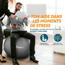 TRESKO - BPA Free Gym Ball with Air Pump | Anti-Burst, 300 kg Capacity, Ideal for Fitness & Yoga