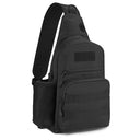 Tactical MOLLE Sling Bag - Water Resistant with Bottle Holder