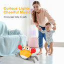 Tdyih - Infant Crawling Crab Toy for Tummy Time, Music & Learning Fun