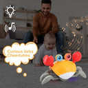 Tdyih - Infant Crawling Crab Toy for Tummy Time, Music & Learning Fun