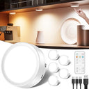 Rechargeable Puck Lights with Remote Control for Home Lighting