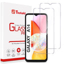 Tentoki Pack of 2 Tempered Glass Screen Protectors for Samsung A14 5G/4G