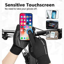 Tibisi - Winter Thermal Cycling Gloves for Men & Women, Windproof, Touchscreen, Non-Slip