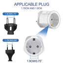 Tishow - 2 Pack UK Travel Adapter with Type G Plug, Compact Design, Universal Compatibility