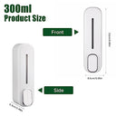 Tissting - Wall Mounted Soap Dispenser 300ml for Hand Soap, Shampoo, Conditioner