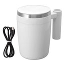 Topincn Automatic Magnetic Stirring Mug - USB Rechargeable Stainless Steel