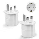 Towkom UK to EU Travel Adapter Set - Child-Safe, Type G Compatible