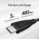 Tozo - USB-C to USB-A Charging Cable, 480Mbps Speed, Fast Charging, 1M Durable Weave