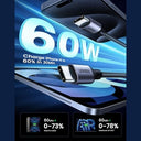 UGREEN - USB C to USB C Cable 6FT, 60W Nylon Braided Type C Cord 2-Pack