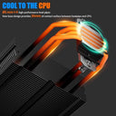 UpHere - P4K CPU Air Cooler with 6mm x 4 Copper Heat Pipes & 120mm PWM Fan