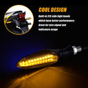 Uraqt - Waterproof 12V LED Turn Signals, 4 Universal Flashing Indicators