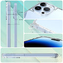 UyMo - Crossbody Case for iPhone 14 Pro Max, Transparent, Neck Strap, Includes Screen & Lens Protectors