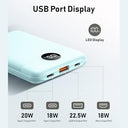 Veektomx - 10000mAh Mini Power Bank with 22.5W Quick Charge & USB C PD