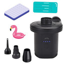 Vellichor - Compact Cordless Air Pump, 4000mAH, Quick-Fill Inflator, 3 Nozzles