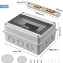 VendorName - 8 Way Consumer Unit With Terminals, IP65 Waterproof Enclosure